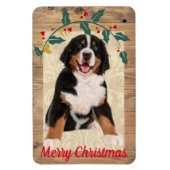 Photo de chien Refrigerator Magnet de Noël 4 x 6 (Vertical)