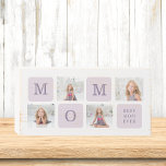 Photo de collage moderne Meilleure mère Ever Purpl<br><div class="desc">Photo De Collage Moderne Best Mom Ever Purple Cadeau. Meilleur cadeau personnalisé pour la journée des mères,  la journée de la femme ou l'anniversaire de maman. Surprenez Maman avec un cadeau qui est aussi Extraordinaire qu’elle.</div>