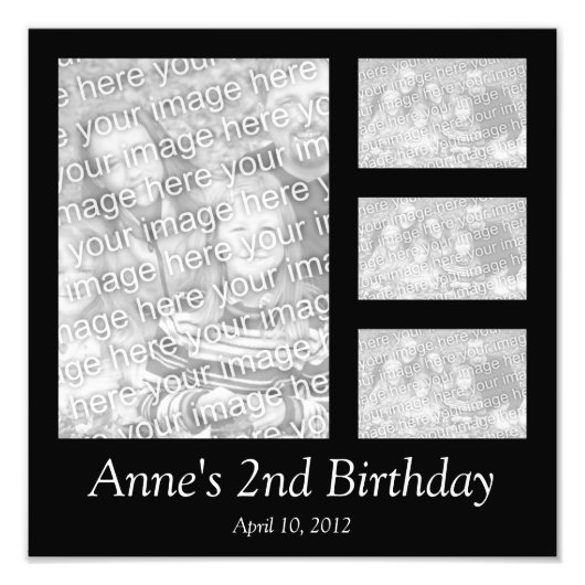 Photo de collage noir (Devant)