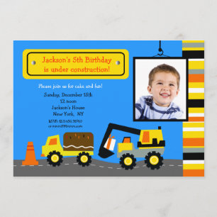 Photo de construction Invitation à la fête d'anniv