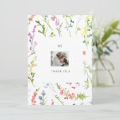 Photo de couple Mariage Fleur sauvage Merci (Debout devant)