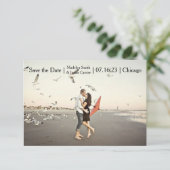 Photo de couple moderne - 3x5 Save the Date (Debout devant)