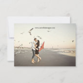 Photo de couple moderne - 3x5 Save the Date (Dos)