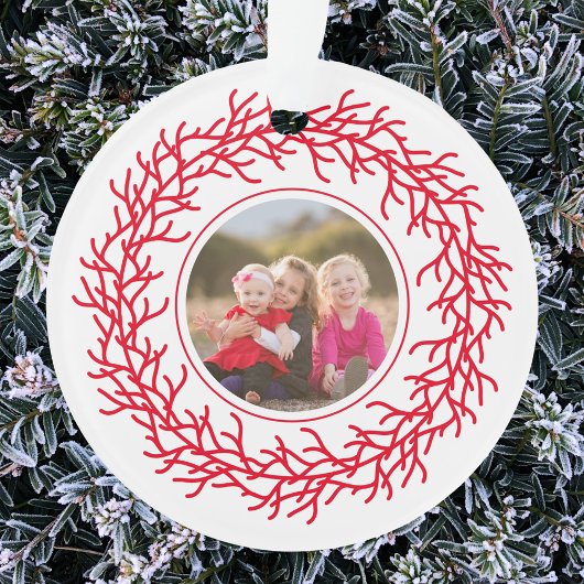 Photo de couronne rouge et blanche