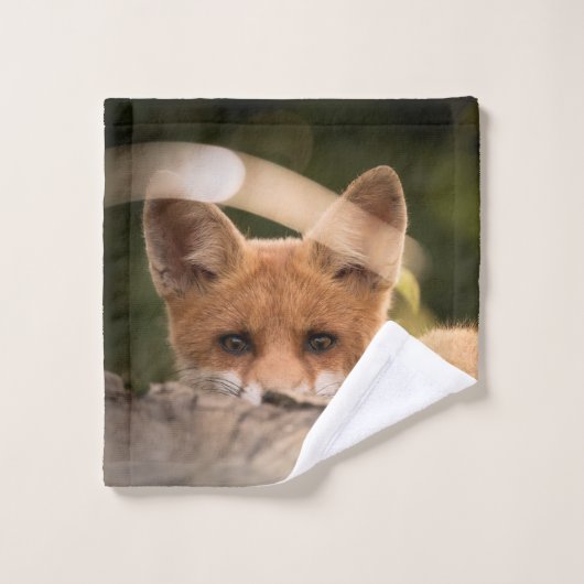 Photo de Cute Little Orange Fox (Gant de toilette)