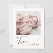 Photo de deux mois Carte Bannière Anniversaire (Devant)