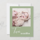 Photo de deux mois Carte Bannière Anniversaire (Devant)