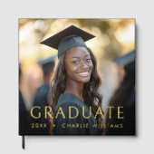 Photo de diplôme élégant nom du diplômé (Recto)