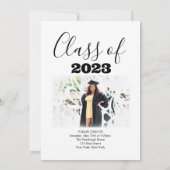 Photo de diplôme Invitation (Dos)