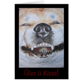 photo de drôle mignon chien souriant akita (Devant)