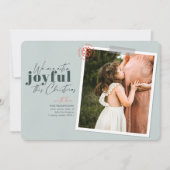 Photo de Faire-part de grossesse verte extra-joyeu (Devant)