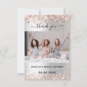 Photo de faire-part de mariage à la rose argentée (Devant)