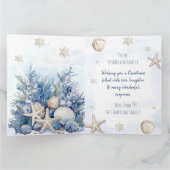 Photo de famille Carte de Noël côtière (Intérieur)