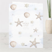 Photo de famille Carte de Noël côtière (Dos)