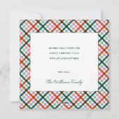 Photo de famille Carte de Noël Joyeux moderne (Dos)