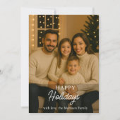 Photo de famille Carte de vacances Joyeuses (Devant)