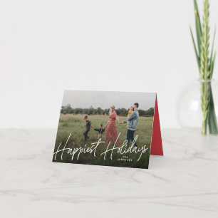 Photo de famille Carte photo de Noël le plus heure