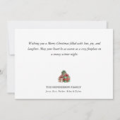Photo de famille Classique Joyeux Noël Carte (Dos)