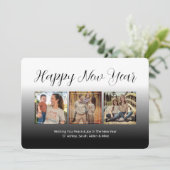 Photo de famille Collage Carte de Nouvel An (Debout devant)