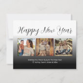 Photo de famille Collage Carte de Nouvel An (Devant)