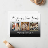 Photo de famille Collage Carte de Nouvel An (Devant/Arrière en situation)