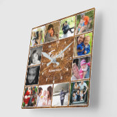 Photo de famille Collage Horloge murale - Anneaux  (Angle)