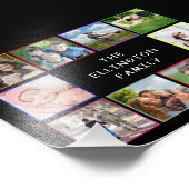 Photo de famille Collage Poster coloré (Coin)