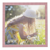 Photo de famille de Noël Cube 5 Photo, Rouge (Devant)