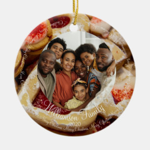 Photo de famille de Noël Sucre Cookie Ornement