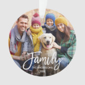 Photo de famille de script de brosse moderne (devant)