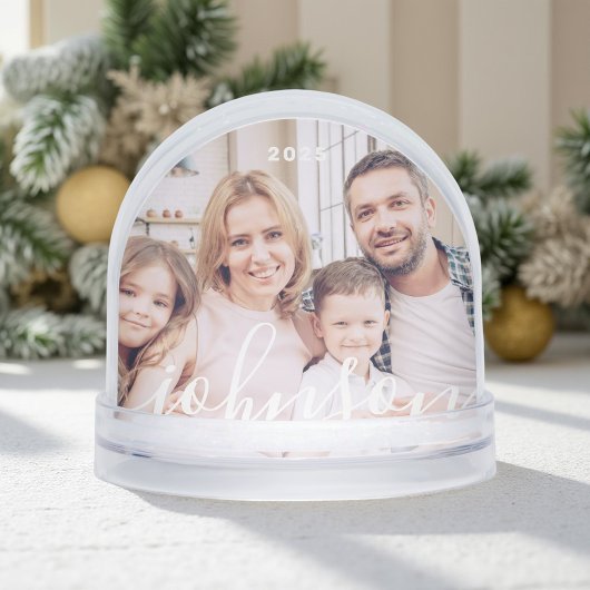 Photo de famille de script simple et moderne