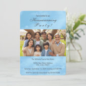 Photo de famille et Blue Sky Invitation au réchauf (Debout devant)