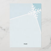 PHOTO DE FAMILLE flocon de neige moderne vacances  (Verso)