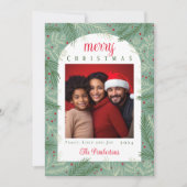 Photo de famille Joyeux Noël Carte de vacances (Devant)
