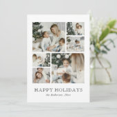 Photo de famille moderne Collage de Noël Carte de  (Debout devant)