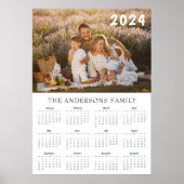 Photo de famille moderne poster du calendrier 2024 (Devant)