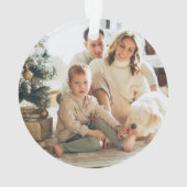 Photo de famille moderne rouge Noël (dos)