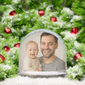 Photo de famille personnalisée Globe de neige (Noël)