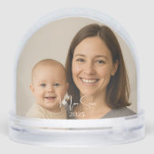 Photo de famille personnalisée Globe de neige (Arrière)