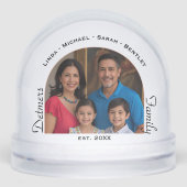 Photo de famille personnalisée Globe de neige (Avant)