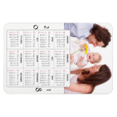 Photo de famille personnalisée Magnet Calendrier 2 (Horizontal)
