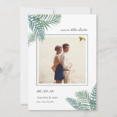 Photo de feuillage tropical Enregistrer la carte d (Devant)