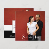Photo de fiançailles pour save the date (Devant / Derrière)