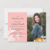 Photo de Fleur Blanche Fête de la Carte de Vie (Devant)