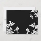 Photo de Fleur noire blanche Fête de la carte de v (Dos)