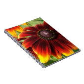Photo de fleurs jaune marron cahier (Côté Droit)