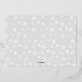 Photo de flocon de neige moderne de vacances joyeu (Verso)