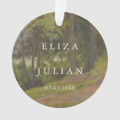 Photo de forêt rustique Élégant mariage (devant)