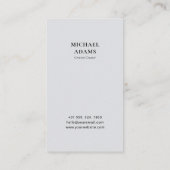 Photo de Gary moderne Cartes de visite des médias  (Dos)