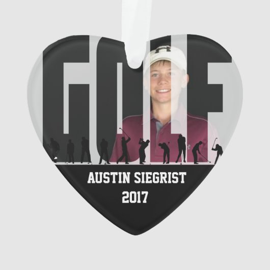 Photo de golf de souvenir (dos)